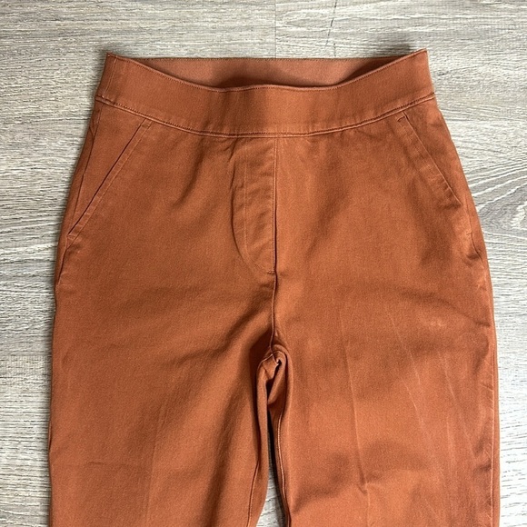 SPANX On The Go Ankle Slim Straight Trouser Pants in Bronze Glow Sz S - Picture 4 of 13